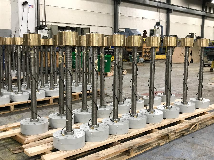 Jack stands for dock lined up for testing